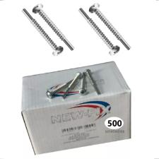 Kit Caixa c/ 500 Parafusos 4,8x38 Phillips Ponta Piloto Cabea Panela p/ Esquadria - New Fix