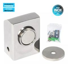 Prendedor Trava Portas Magntico Inox Fixador p/ Madeira Vidro Alumnio ACM Ferro