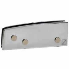 Dobradia Inferior 1103 Porta Vidro Blindex Encaixe Mola Hidrulica - Cromado