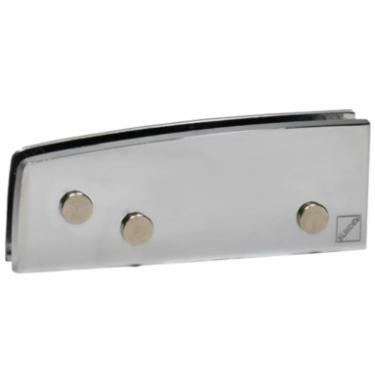 Dobradia Inferior 1103 Porta Vidro Blindex Encaixe Mola Hidrulica - Cromado