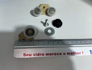 Kit c/ 2 Roldanas Duplas Excntricas 3520 Padro Blindex Antigo