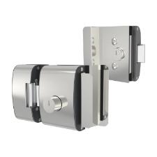 Fechadura Eltrica p/ Porta (Vidro/Vidro) Ao Inox - AGL PV200R2i - Abertura Interna