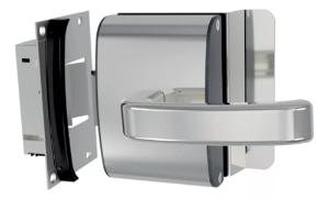 Fechadura Eltrica p/ Porta de (Vidro/Alvenaria) Ao Inox - AGL PV200R1E - Abertura Externa