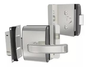 Fechadura Eltrica p/ Porta de (Vidro/Alvenaria) Ao Inox - AGL PV200R1E - Abertura Externa