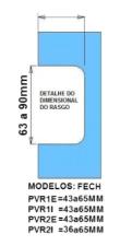 Fechadura Eltrica p/ Porta de (Vidro/Alvenaria) Ao Inox - AGL PV200R1E - Abertura Externa