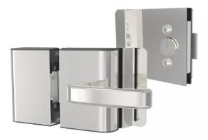 Fechadura Eltrica p/ Porta (Vidro/Vidro) Ao Inox - AGL PVR2E - Abertura Externa