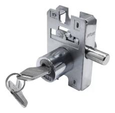 Miolo 1520 Redondo Cilindro 2 Chaves p/ Fechadura Porta Pivotante Vidro - Cromado