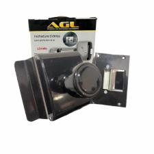Fechadura Eltrica p/ Porta (Vidro/Alvenaria) PRETA - AGL PV200R1i - Abertura Interna
