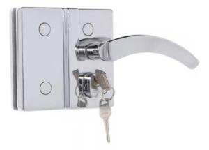 Fechadura Maaneta Recorte 1520 Vidro/Vidro Cromada MM - Porta Blindex