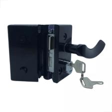 Fechadura Maaneta Recorte 1520 Vidro/Vidro Preta MM - Porta Blindex