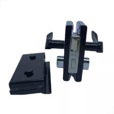 Fechadura Maaneta Recorte 1520 Vidro/Vidro Preta MM - Porta Blindex