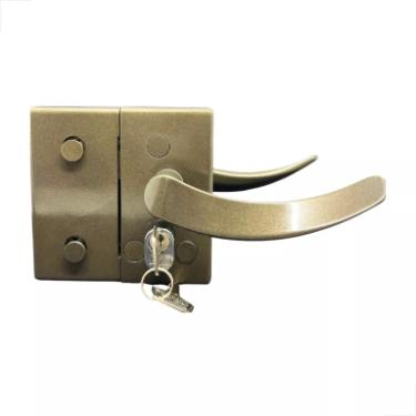 Fechadura Maaneta Recorte 1520 Vidro/Vidro Bronze MM - Porta Blindex