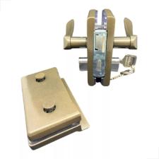 Fechadura Maaneta Recorte 1520 Vidro/Vidro Bronze MM - Porta Blindex