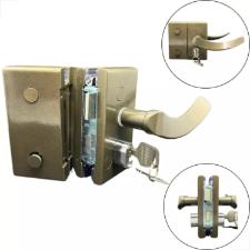 Fechadura Maaneta Recorte 1520 Vidro/Vidro Bronze MM - Porta Blindex