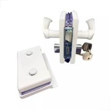 Fechadura Maaneta Recorte 1520 Vidro/Vidro Branca MM - Porta Blindex