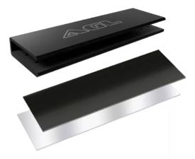 Suporte Encaixe Vidro Mola Area AGL - Preto