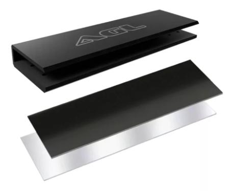 Suporte Encaixe Vidro Mola Area AGL - Preto
