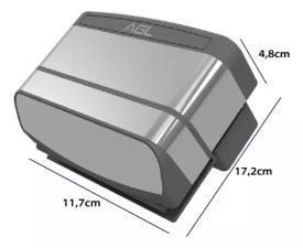 Fechadura Eletrom AL175 AGL Inox - Magntico Porta Porto Vidro