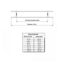 Kit Caixa C/ 4 Puxador Ao Inox 304 45cm (30cm Entre Furos) Tubular Redondo Porta Vidro Madeira Porto