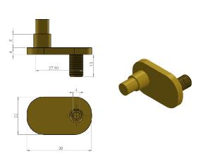 Kit c/ 2 Roldanas Super Excntricas Regulagem Compensadora Salva Porta Vidro 8 E 10mm 1125E