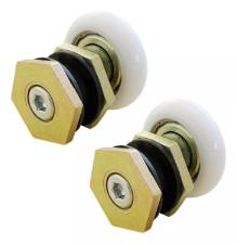Kit c/ 100 Roldanas Excntricas p/ Box 1125E Porta Vidro Box Banheiro Janela Blindex