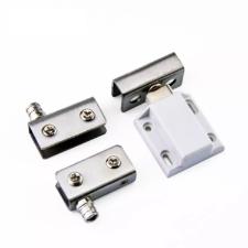 Kit c/ 10 Kits Mini Dobradias p/ Vitrine / Rack com Im Vidros 4 a 8mm