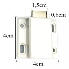 Kit c/ 10 Kits Mini Dobradias p/ Vitrine / Rack com Im Vidros 4 a 8mm