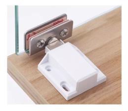 Kit c/ 10 Kits Mini Dobradias p/ Vitrine / Rack com Im Vidros 4 a 8mm