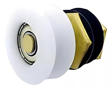 Kit c/ 4 Roldanas Cncava p/ Box Aluminium Vidro marca Blindex / Classic / Antigo 1125E BLX