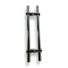 Puxador c/ entre furos Ajustvel Ao Inox 304 (Tamanho 60cm) Tubular Redondo Porta Vidro Madeira Porto