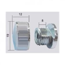 Kit c/ 100 Finessons (Boto Frances) em ABS Cromado para Espelhos e Vidros