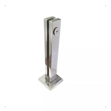 Torre Coluna Pina Inox 304 30cm Base Quadrada Guarda Corpo