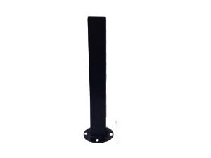 Torre Coluna Pina Inox 304 30cm Preta Base Quadrada Guarda Corpo