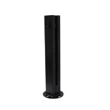 Torre Coluna Pina Inox 304 30cm Preta Base Quadrada Guarda Corpo