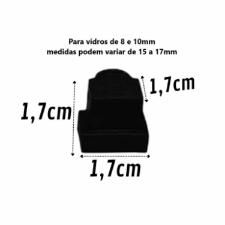Kit c/ 100 Batentes 1406 limitador / igrejinha / castelo p/ Vidros 8 e 10mm janelas portas blindex