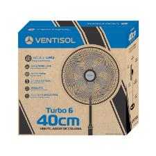 Ventilador Osc Coluna Turbo 6P 40cm Bronze 220v Premium + Brinde