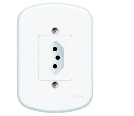 Tomada Fame 2P + T 20A/250V com Placa Blanc 1350