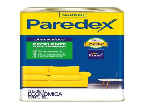 TINTA LATEX FOSCA PAREDEX BRANCO GELO 18LT 5202042