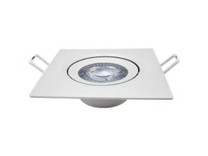 SPOT LED QUADRADO 5W 3000K AMARELA