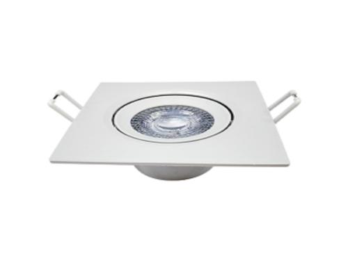 SPOT LED QUADRADO 5W 3000K AMARELA