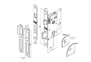 Fechadura Espelho Oxidado Externo - Haga