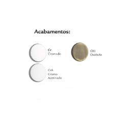 Fechadura Roseta Redonda Cromada WC - Haga