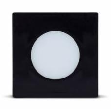 Luminria Led Point Quadrado 1,5w Preto Quente