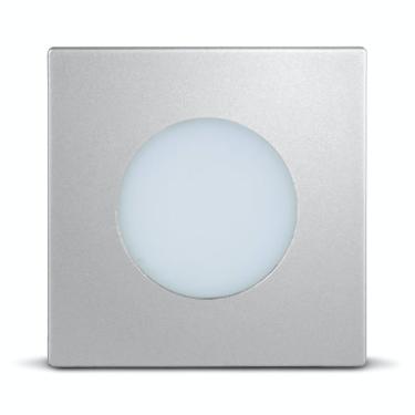 Luminria Led Point Quadrado 1,5w Alumnio Quente