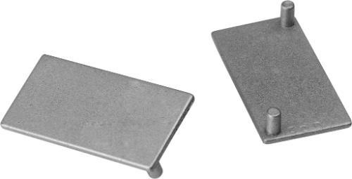 Tampa Para Perfil 18mm Fechada Cromada - RFC