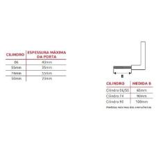 Fechadura Roseta Redonda Ros WC - 3F