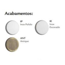 Fechadura Roseta Quadrada Zamac Externa Antique - 3F