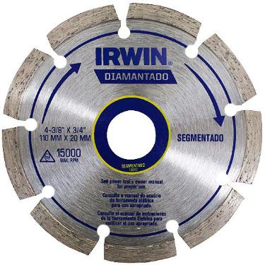 Disco Diamantado Segmentado - Irwin