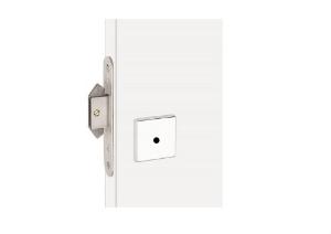 Fechadura Asa de Avio Roseta Quadrada Escovado WC - Haga