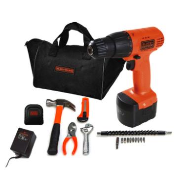 Kit parafusadeira / Furadeira Black & decker 15 peas